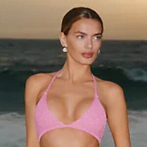 Flat White - Knit Triangle Top by Anthropologie